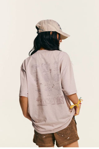 [Monterest] Mushroom Jazz Print Relaxed Tee