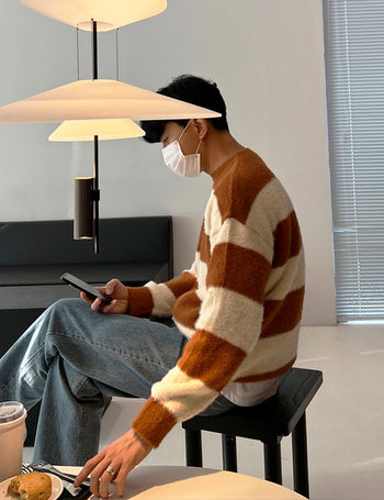 Butter Hair Striped Knit (4 colors)
