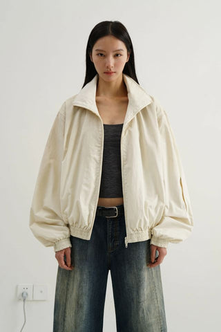 MASONPRINCE Distressed Nylon Coach Jacket