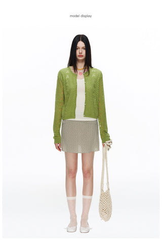 [NECY] Blossom Open Walk Knit Cardigan (2color)