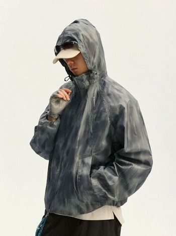 [Monterest] Water-Resistant Camo Print Hooded Jacket