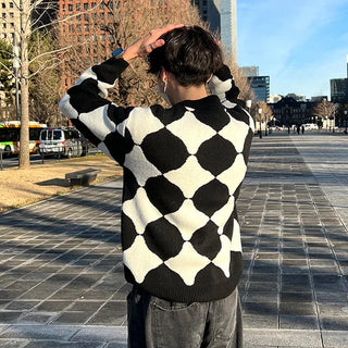 Circle Argyle Knit