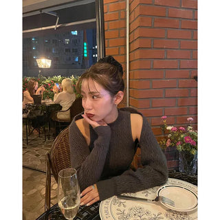 Cable cardigan & sleeveless knit set