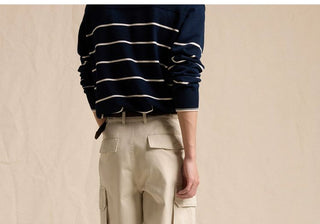 [CULTUM] Relaxed Fit High-Waist Wide Leg Pants