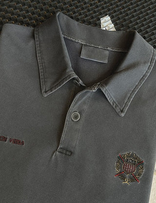 USA Embroidered Collar Pig Short Sleeve T-shirt (4 colors)
