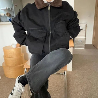 Boa-lined jumper