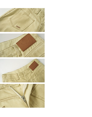 [NOTAWEAR] Reversed Pocket Washed Jeans