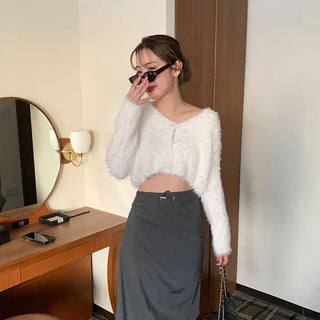 Soft cropped cardigan