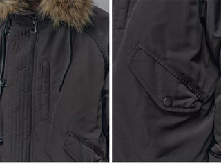 [Monterest] N2B Hooded Down Jacket with Fur Trim