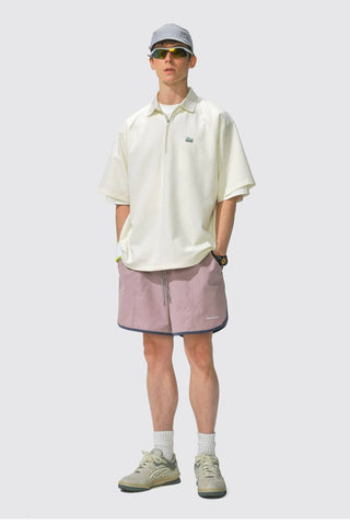 [Monterest] Quick-Dry Contrast Trim Surf Shorts