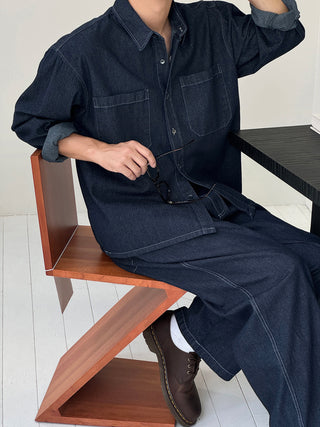 Thomas Raw Denim Shirt