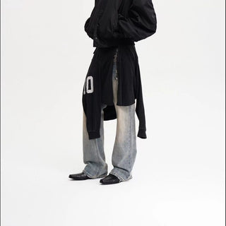 [MASONPRINCE] Lightweight Nylon Bomber Jacket