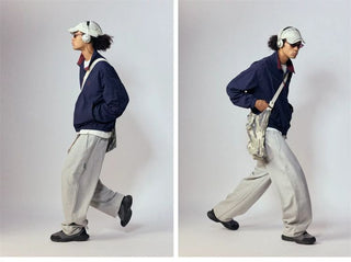 [Monterest] Relaxed Fit Drawstring Knit Sweatpants