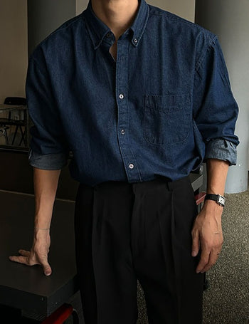 Life Over Denim Shirt (High Q)