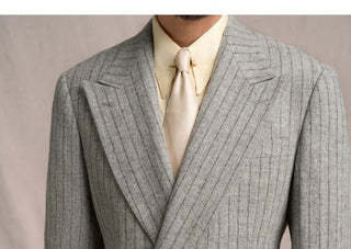[CULTUM] 480g Heavyweight Wool Striped Suit