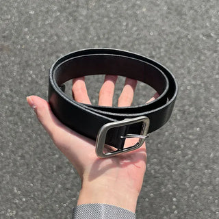 wy square buckle simple belt