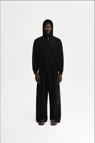 [MASONPRINCE] Bear Crystal Hoodie & Sweatpants Set