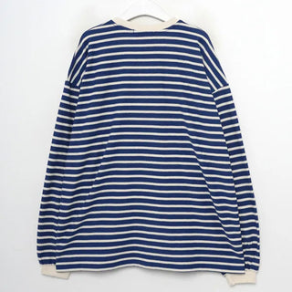 Two-tone striped long-sleeved T-shirt