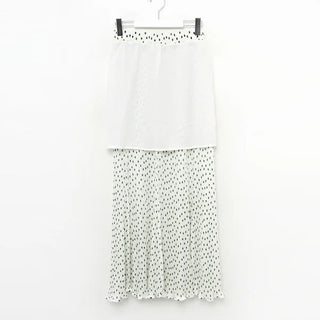 Polka dot long skirt