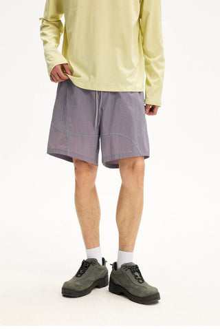 [Monterest] Water Repellent Contrast Stitch Shorts