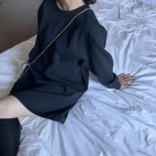 Balloon sleeve mini dress