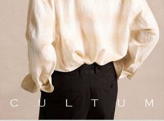 [CULTUM] Linen Blend Check Seersucker Shirt
