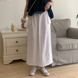 Twisted cargo skirt