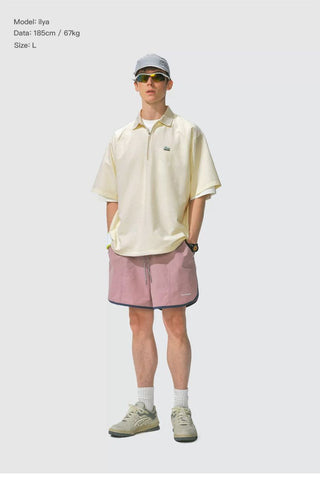 [Monterest] Quick-Dry Half-Zip Polo Shirt