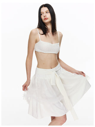 [NECY] Floral Lace Bralette Crop Top (2color)