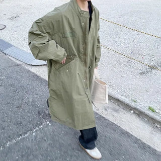 long windbreak coat