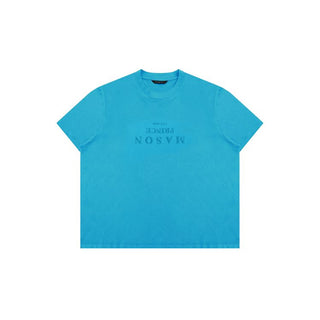 [MASONPRINCE] Mirror Logo Print Slim Fit T-Shirt