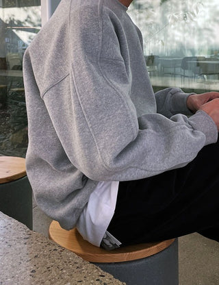 Double-brushed cut sweatshirt (4 colors)