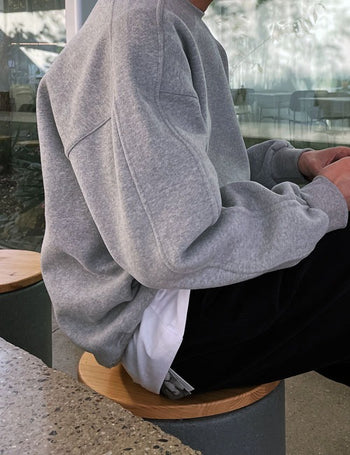 Double-brushed cut sweatshirt (4 colors)