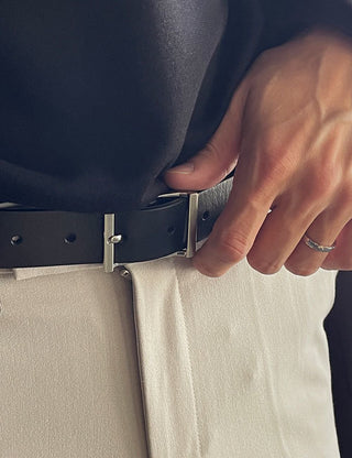 Simple Up Cowhide Belt (3 colors)