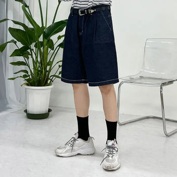 studio short denim pants