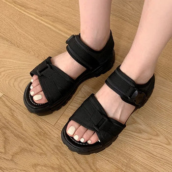 0440 Buckle Platform Sandals