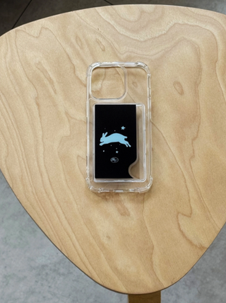 Jump Rabbit Card Jelly Case (Black)