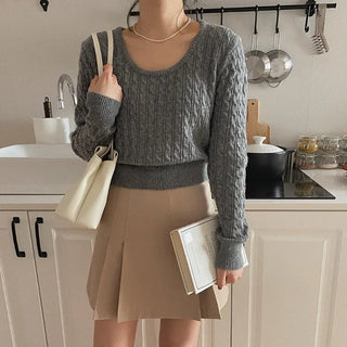 Pretzel Crop Unique Knit