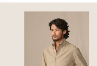 [CULTUM] Italian One-Piece Collar Brushed Shirt