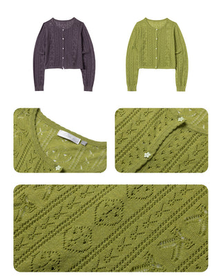 [NECY] Blossom Open Walk Knit Cardigan (2color)