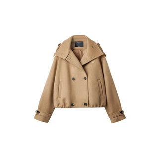 [NOTAWEAR] Wool Blend Oversized Short Coat