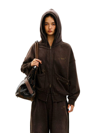 [Moromoro2] Star Studded Distressed Hoodie &  Pants