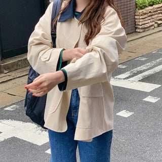 Two-tone cotton hoodie