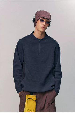 [Monterest] Honeycomb Fleece Half-Zip Pullover