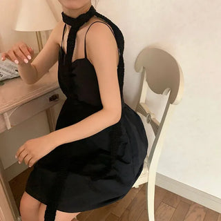 Shirred mini dress