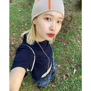Colored cropped short-sleeved T-shirt