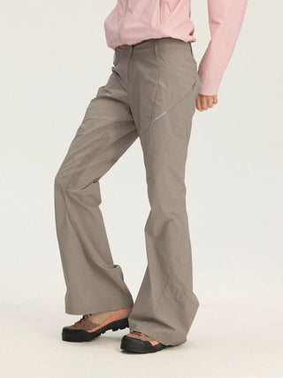 [Monterest] Water-Resistant Textured Flare Pants