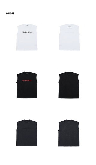 [MASONPRINCE] Embroidered Sleeveless Top