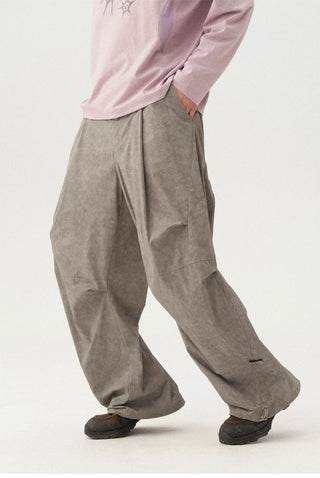 [Monterest] Washed Pleated Parachute Pants