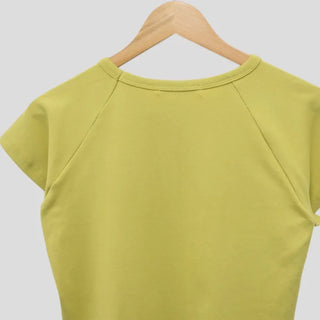 Raglan short-sleeved T-shirt